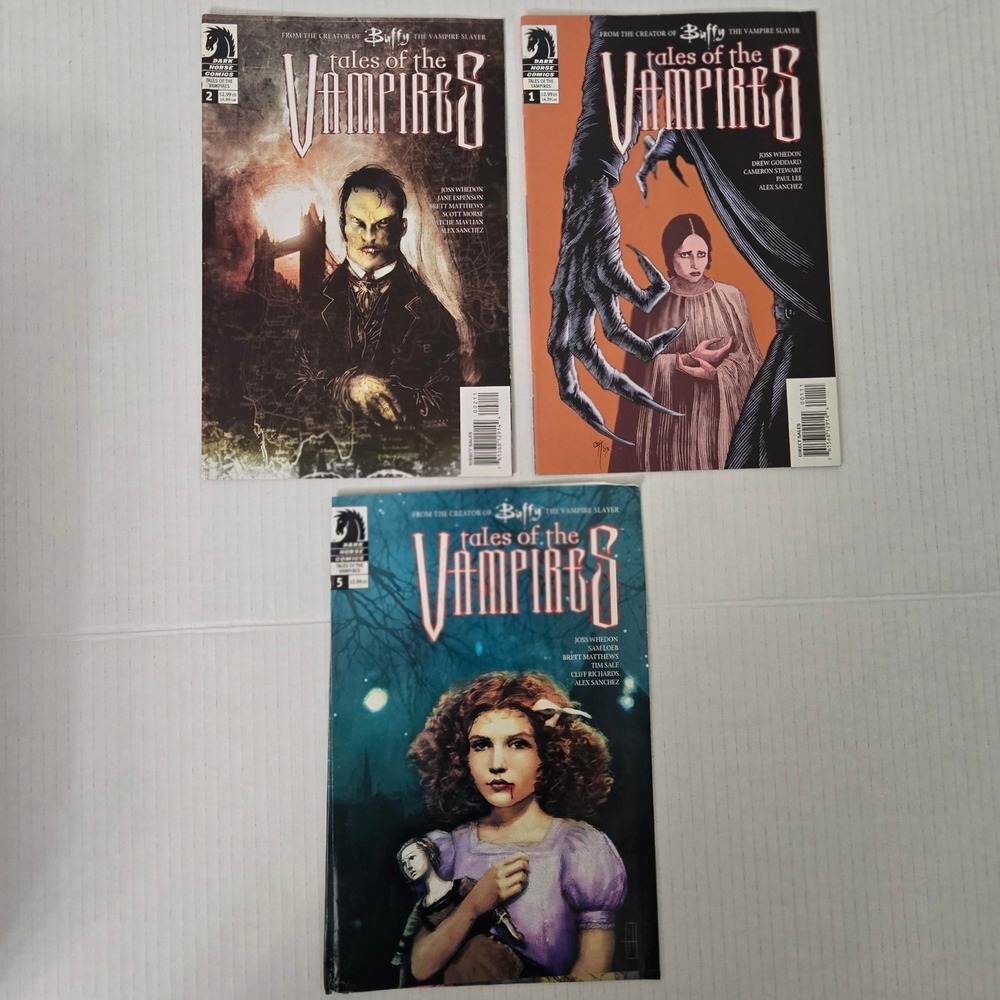 Vintage Buffy Tales of the Vampires Comic Lot 1 2 5 Dark Horse Joss Whedon 2003